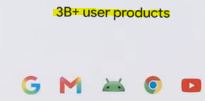 Google-Produkte mit mehr als 3 Milliarden Anwendern